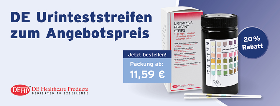 Urinteststreifen, Harnteststreifen, 5+ Leuko, 9+ Leuko